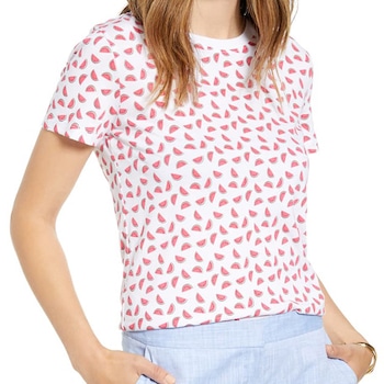 E-comm: National Watermelon Day - Watermelon Graphic Cotton Blend Tee